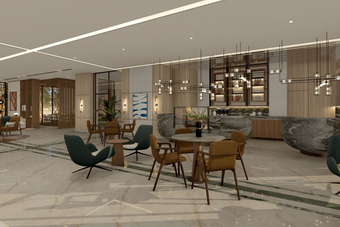 Le Méridien Tabuk lobby — venue setting