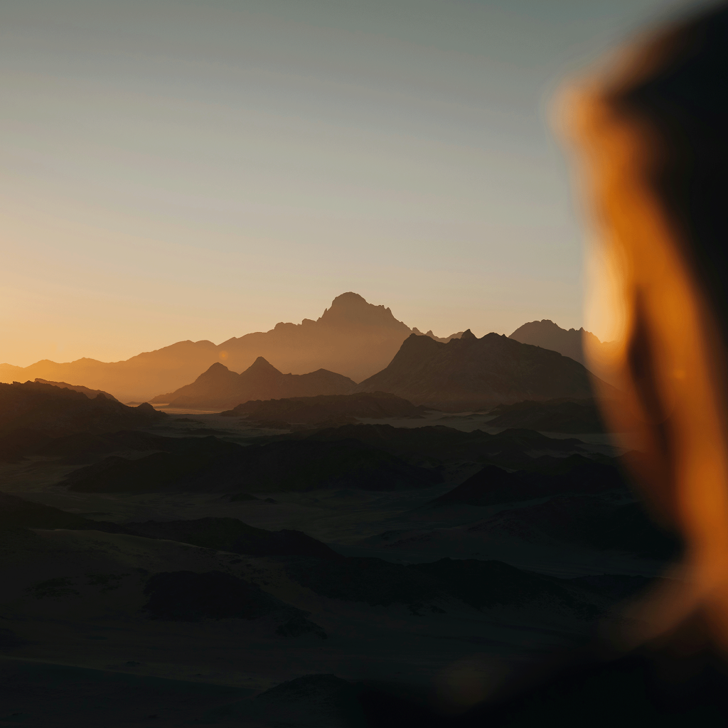 Mountain landscape in the THE LINE region