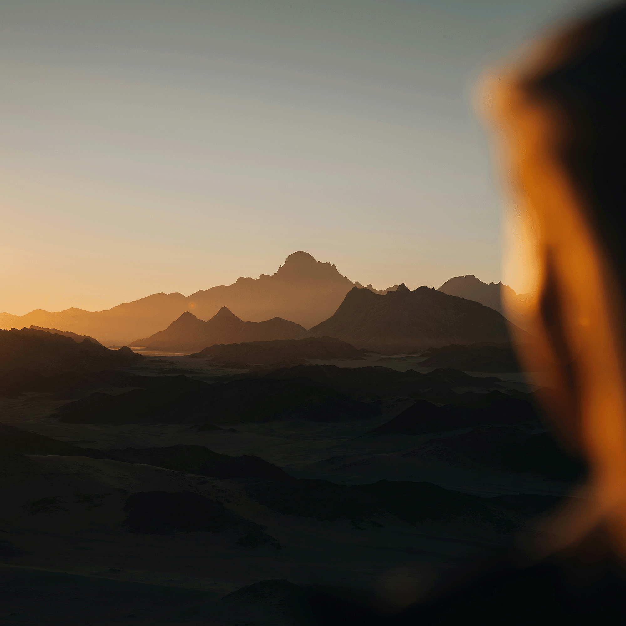 Mountain landscape in the THE LINE region