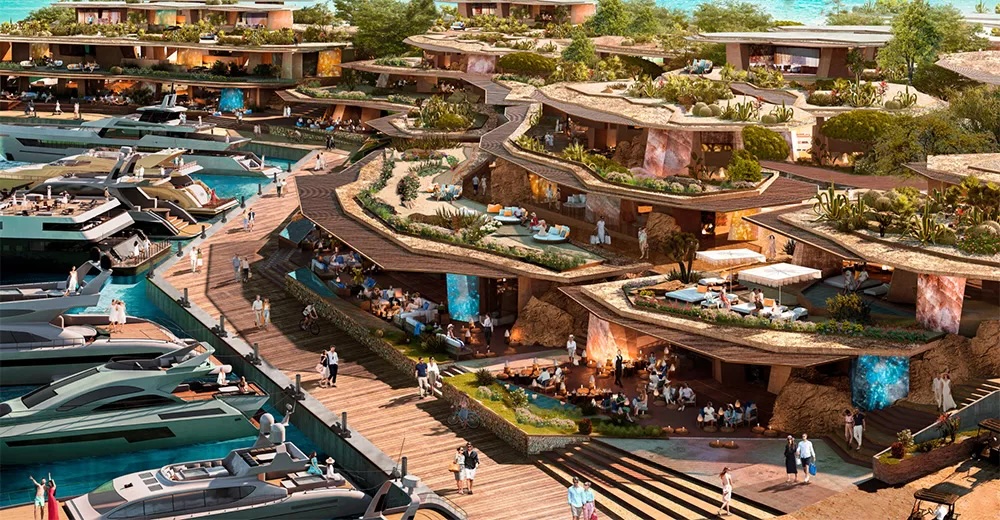 The Village, Sindalah — restaurant setting