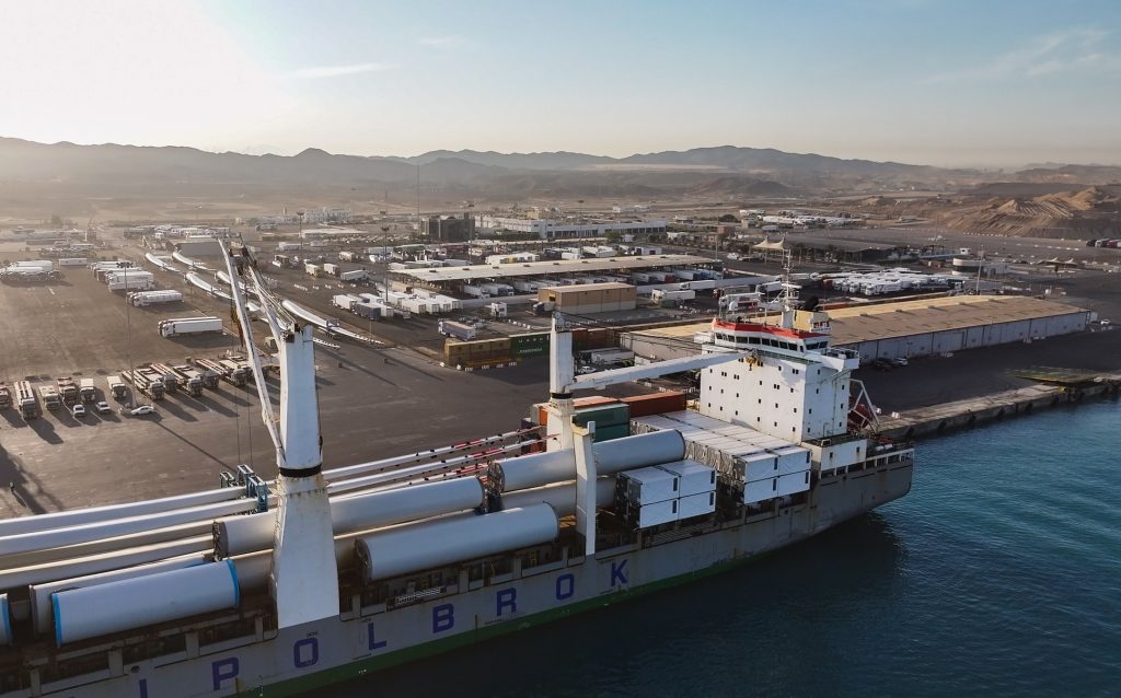 Ship at the Port of NEOM