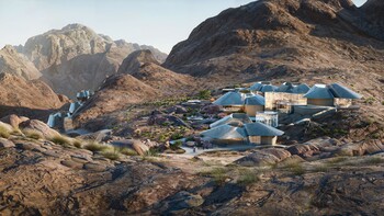 Ritz-Carlton Reserve Trojena — concept rendering